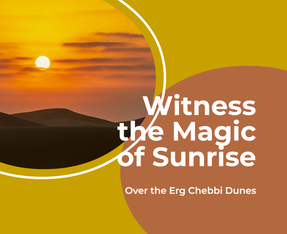 Sunrise over Erg Chebbi Dunes