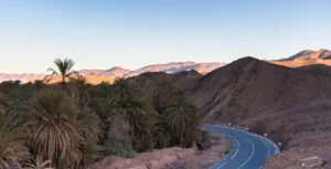 Draa Valley route landscape, 3 days desert tour from Marrakech to Erg Chegaga