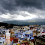 Low sky over Chefchaouen - 12 day desert tour from Casablanca